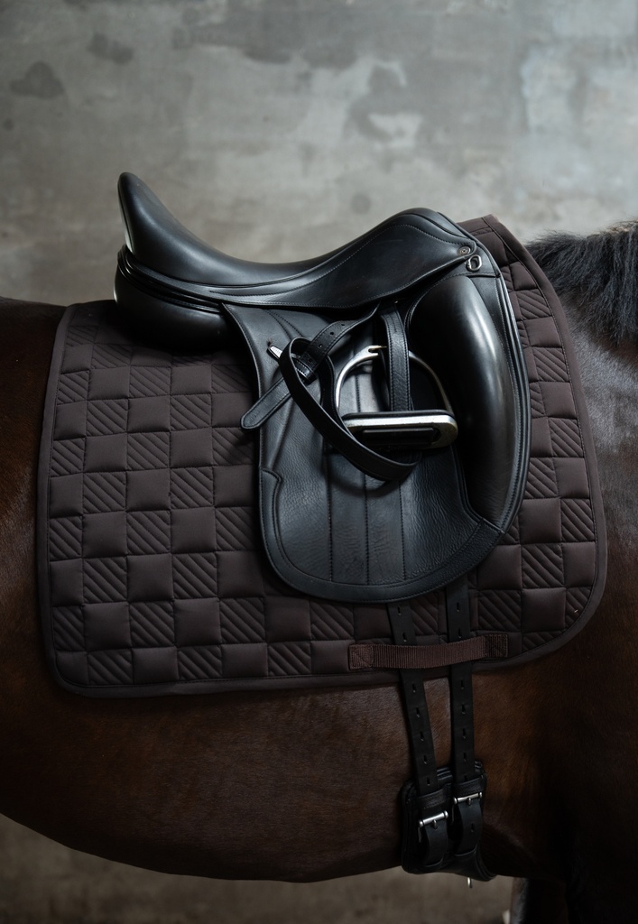 Tapis de selle Lauria Garrelli Arezzo Sporty, posé sur la selle