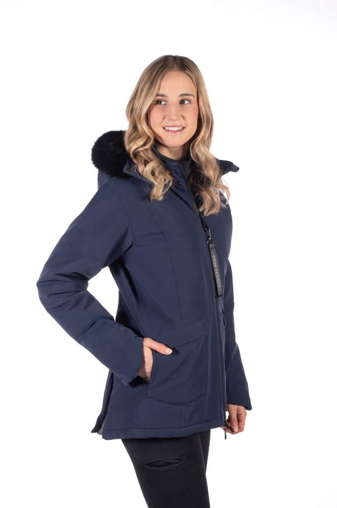 Veste HKM Minnesota, portée à l'écurie sous la pluie