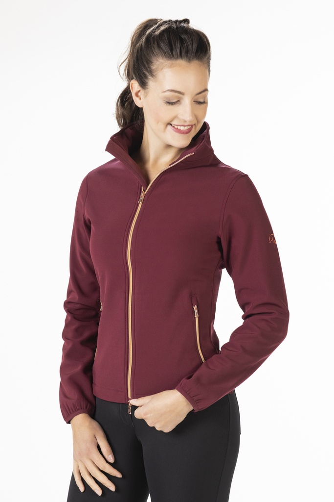 Veste softshell HKM Lily, portée à l'écurie