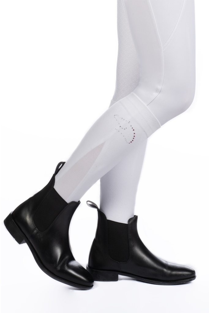 Chaussettes équitation HKM Team HKM, détail des pierres fines