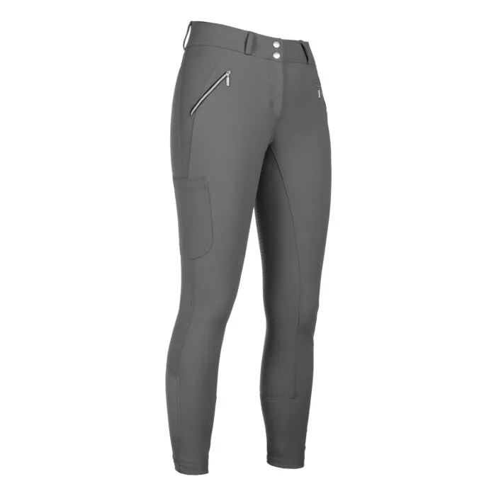 Pantalon HKM Lia High Waist, détail des poches zippées