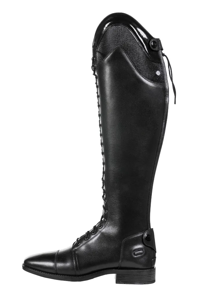Bottes HKM Beatrice normal très large, détail du laçage élastique