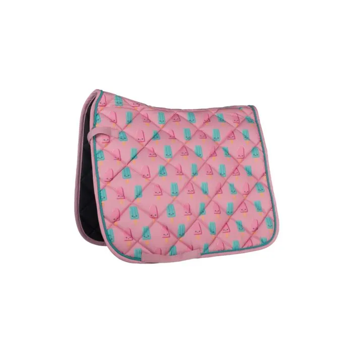 Tapis de selle HKM Naples, détail des pattes velcro