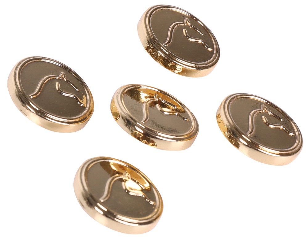 Bouton metallic horse