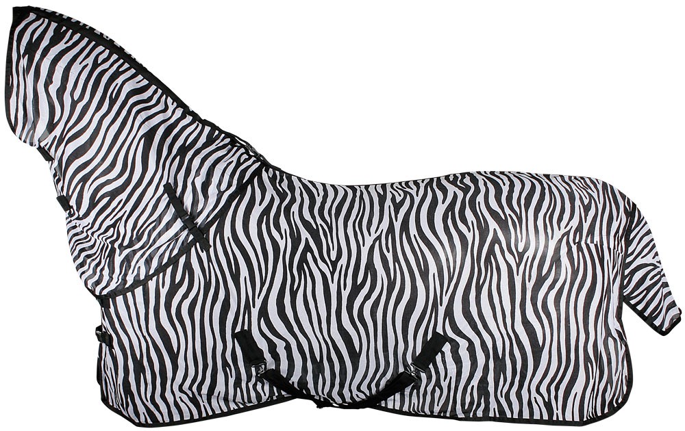 Couverture anti-mouches Zebra avec col ample
