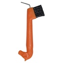 Cure-pied tête de cheval avec brosse