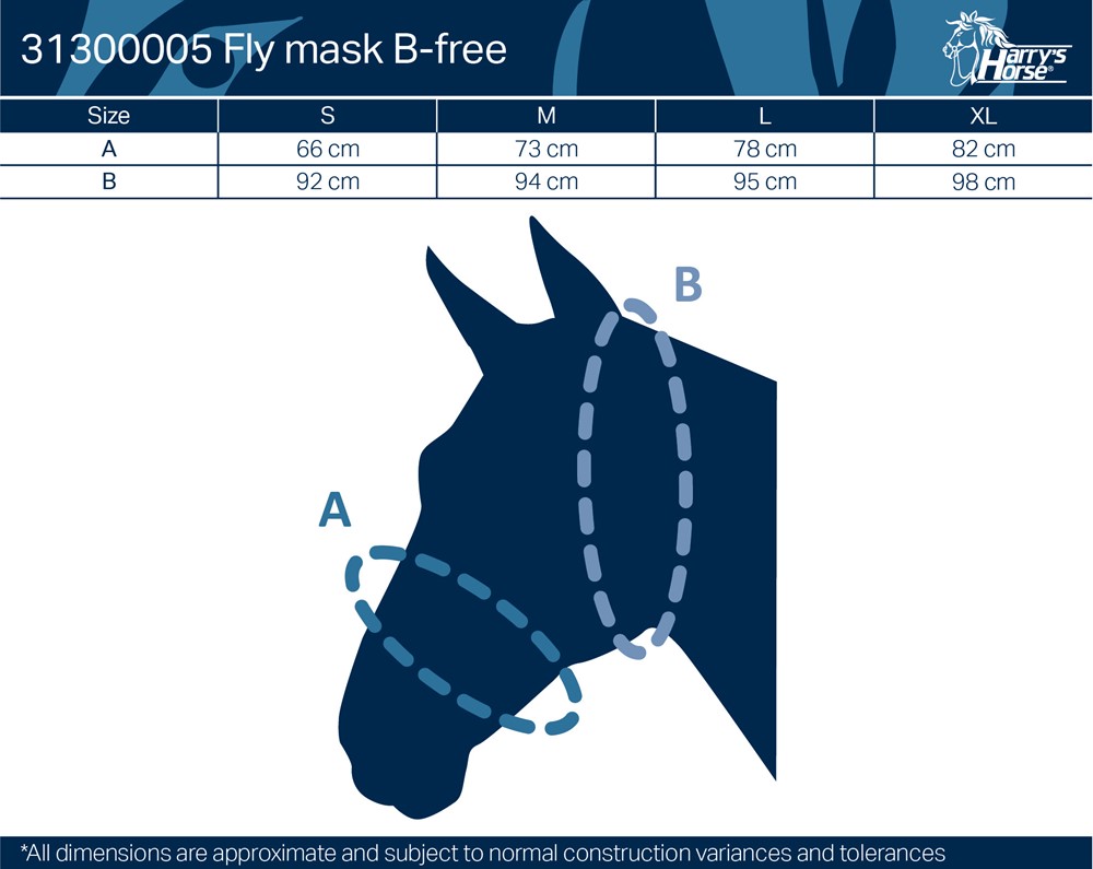Masque anti-mouches B-free - noir/blanc