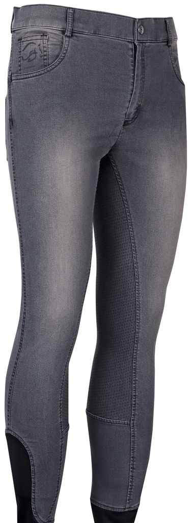 Pantalon d'équitation homme Liciano Denim Full Grip - Homme