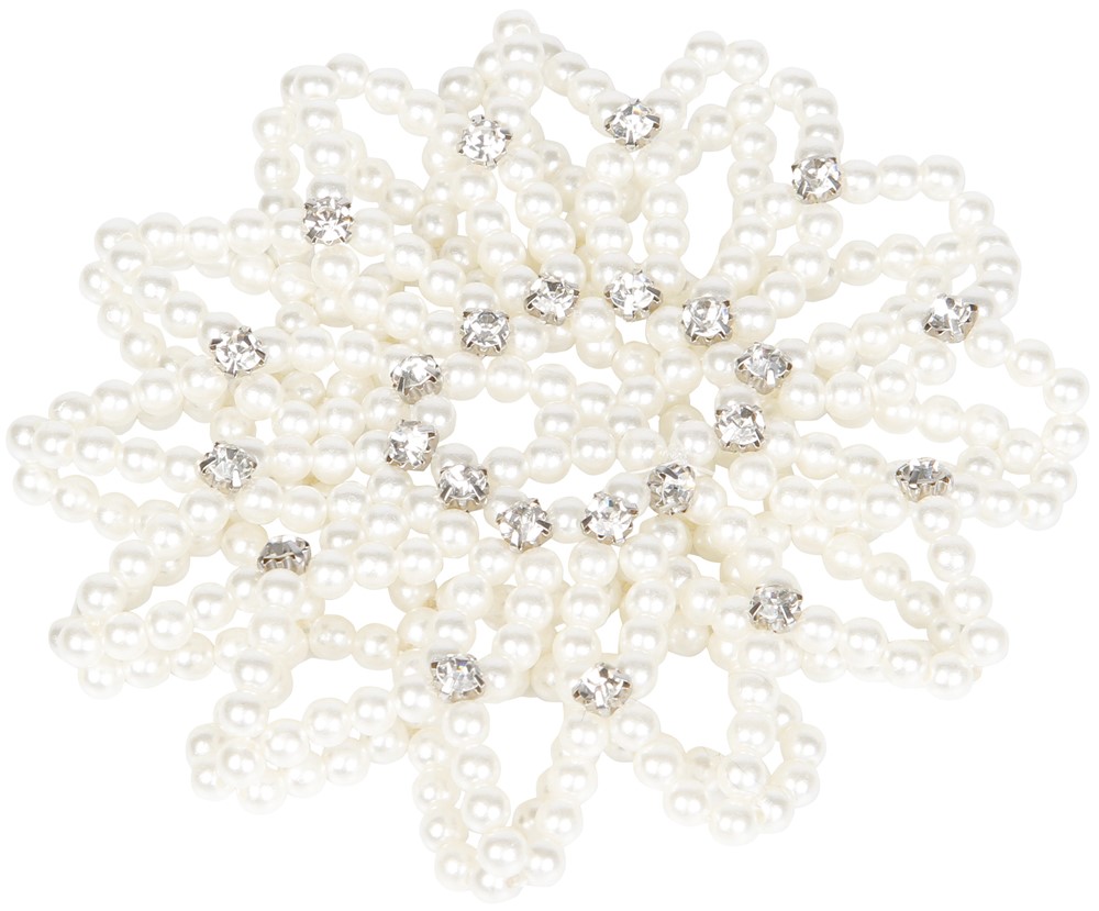 Résille perles pour cheveux crystal