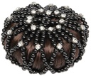 Résille perles pour cheveux crystal