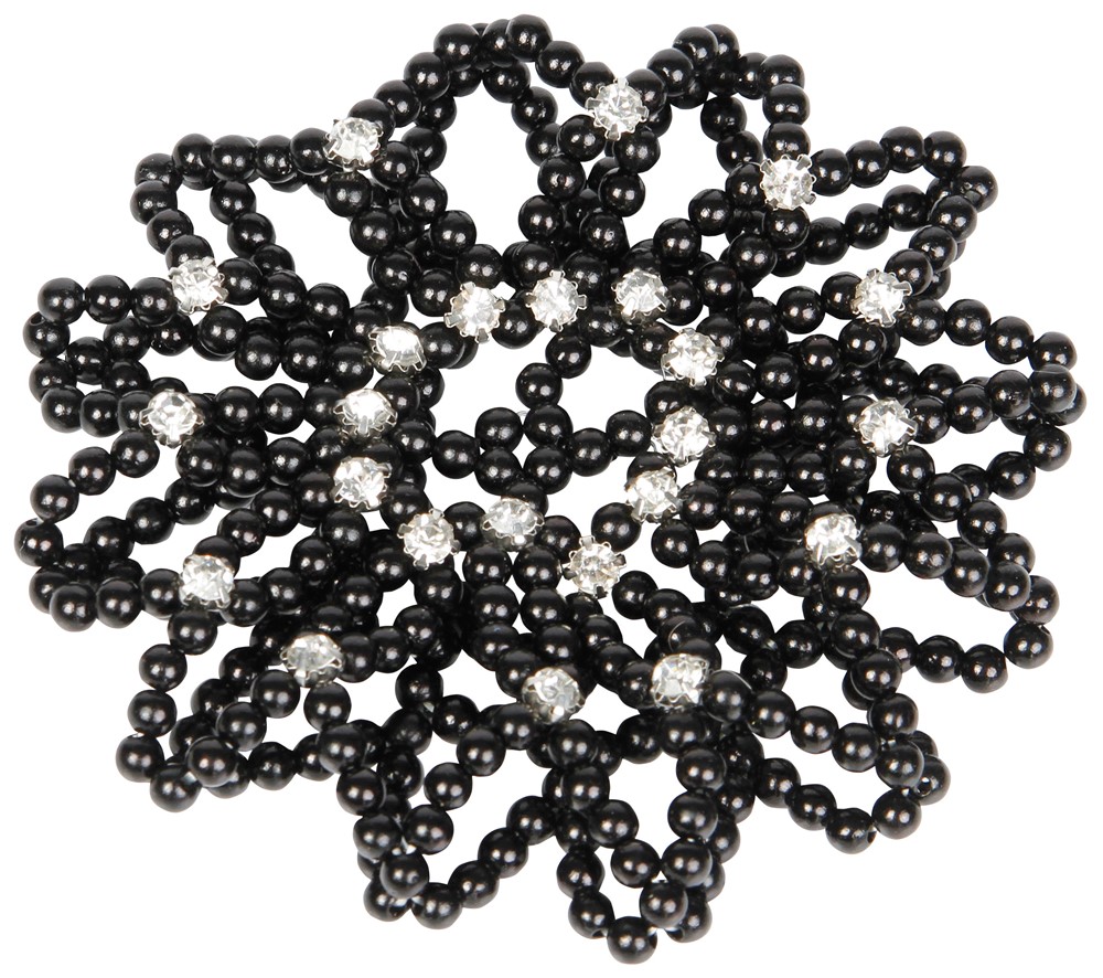 Résille perles pour cheveux crystal