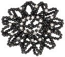 Résille perles pour cheveux crystal