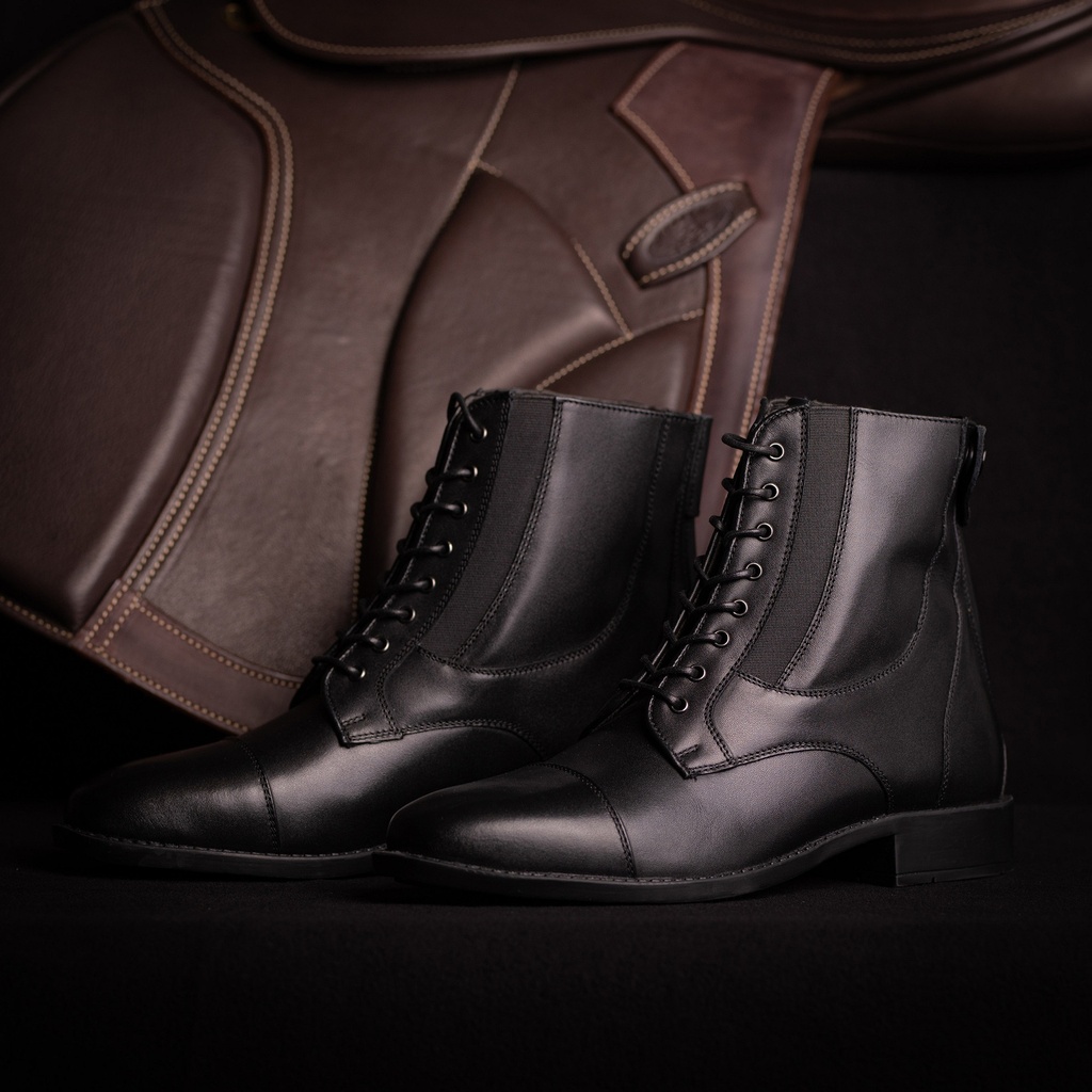 Boots jodhpur cuir Nice, vue supplémentaire présentant les finitions, les attaches et le coloris