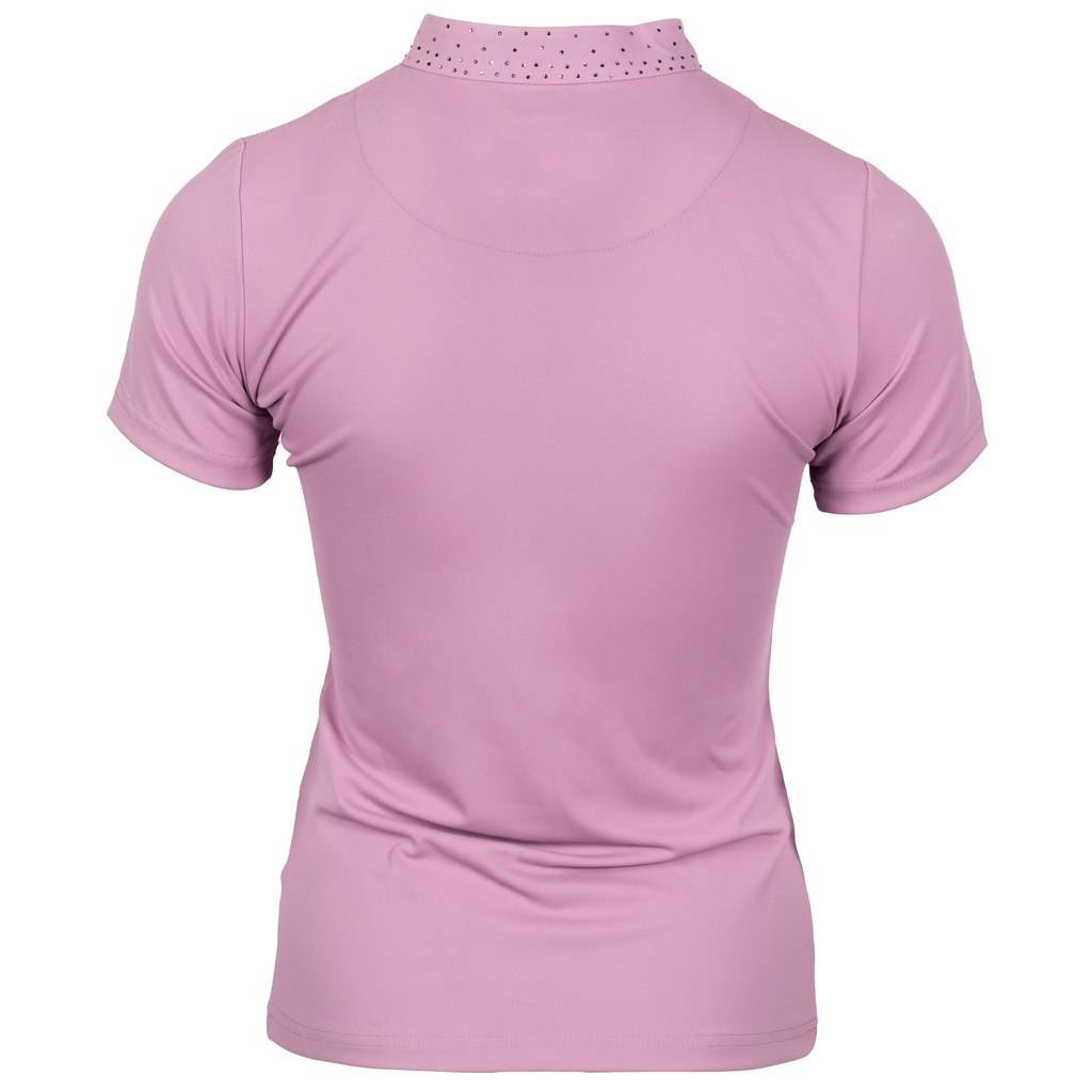 Shirt Denici Cavalli Purple Passion Crystal, seconde vue du produit mettant en évidence la matière et les coutures
