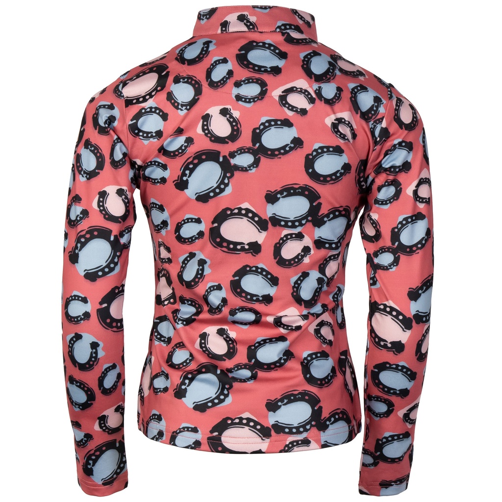 Shirt Diva Mauvewood Horseshoe, detail du produit presentant les attaches, la matiere et le coloris