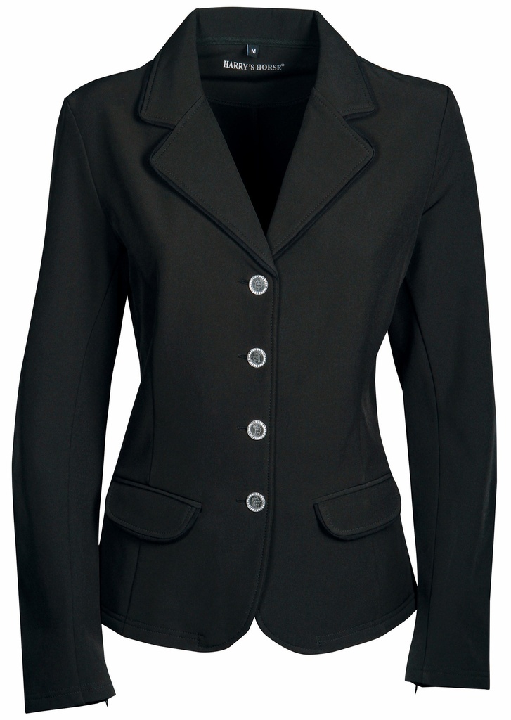 Veste de concours Softshell St.Tropez TT, vue complementaire mettant en evidence les finitions et les coutures du produit