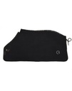 Couverture polaire Horse Head 300g EGO7 coloris Noir, gros plan finitions et coutures techniques