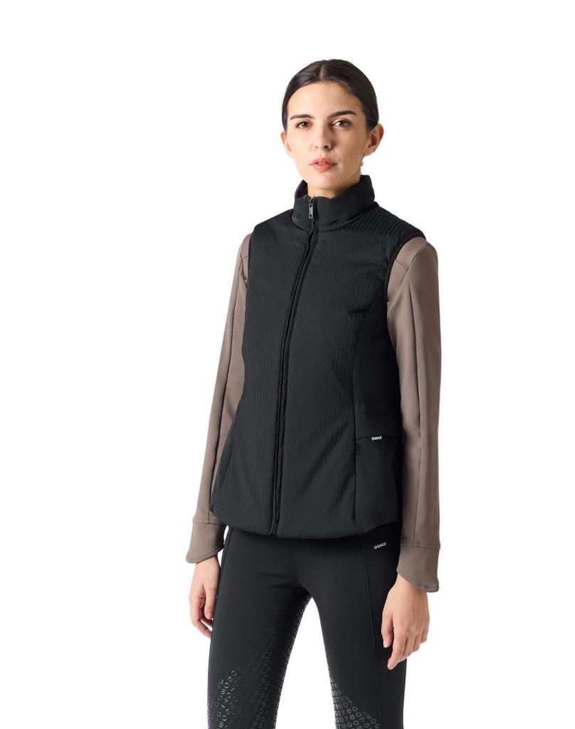 RIBBED MV EGO7 coloris Noir, gros plan finitions et coutures techniques