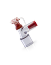 SAHOMA-II Adaptateur pour dosage d'aerosol Or-Vet, gros plan étiquette et composition du flacon