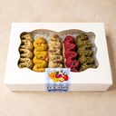 Coffret 5 Eclairs Découverte, coffret bio EquiNatBio, gros plan sur la texture et les ingrédients