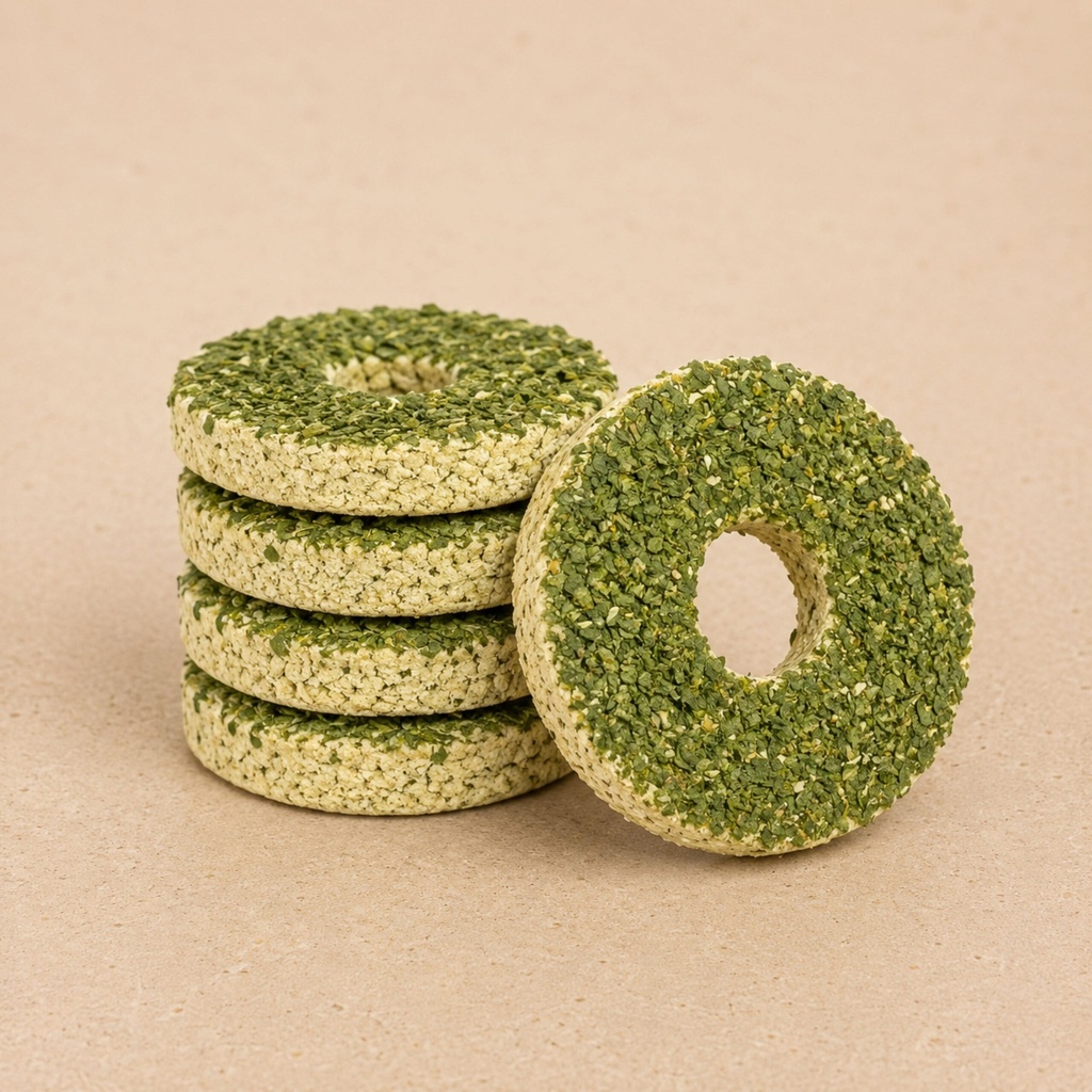 Coffret 5 Donuts Surpoids, coffret bio EquiNatBio, packaging vu de dos avec informations produit