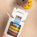 Coffret 5 Donuts Découverte, coffret bio EquiNatBio, gros plan sur la texture et les ingrédients