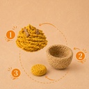 CUPCAKEBIO-PARASITES, cupcake bio EquiNatBio, gros plan sur la texture et les ingrédients