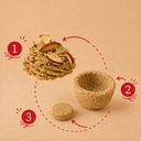 CUPCAKEBIO-RESPIRATION, cupcake bio EquiNatBio, gros plan sur la texture et les ingrédients