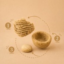 CUPCAKEBIO-DIGESTION, cupcake bio EquiNatBio, gros plan sur la texture et les ingrédients
