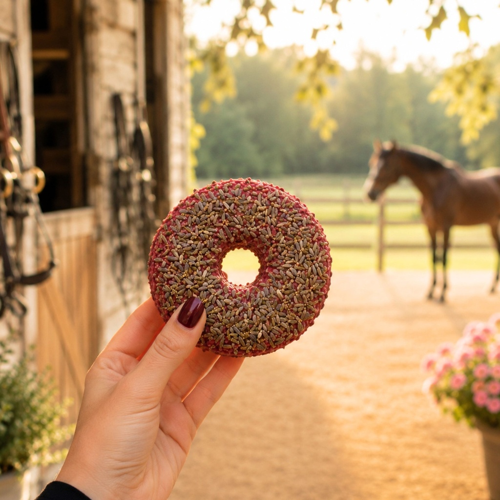 DONUTBIO-SÉRÉNITÉ, donut bio EquiNatBio, vue du produit sous emballage