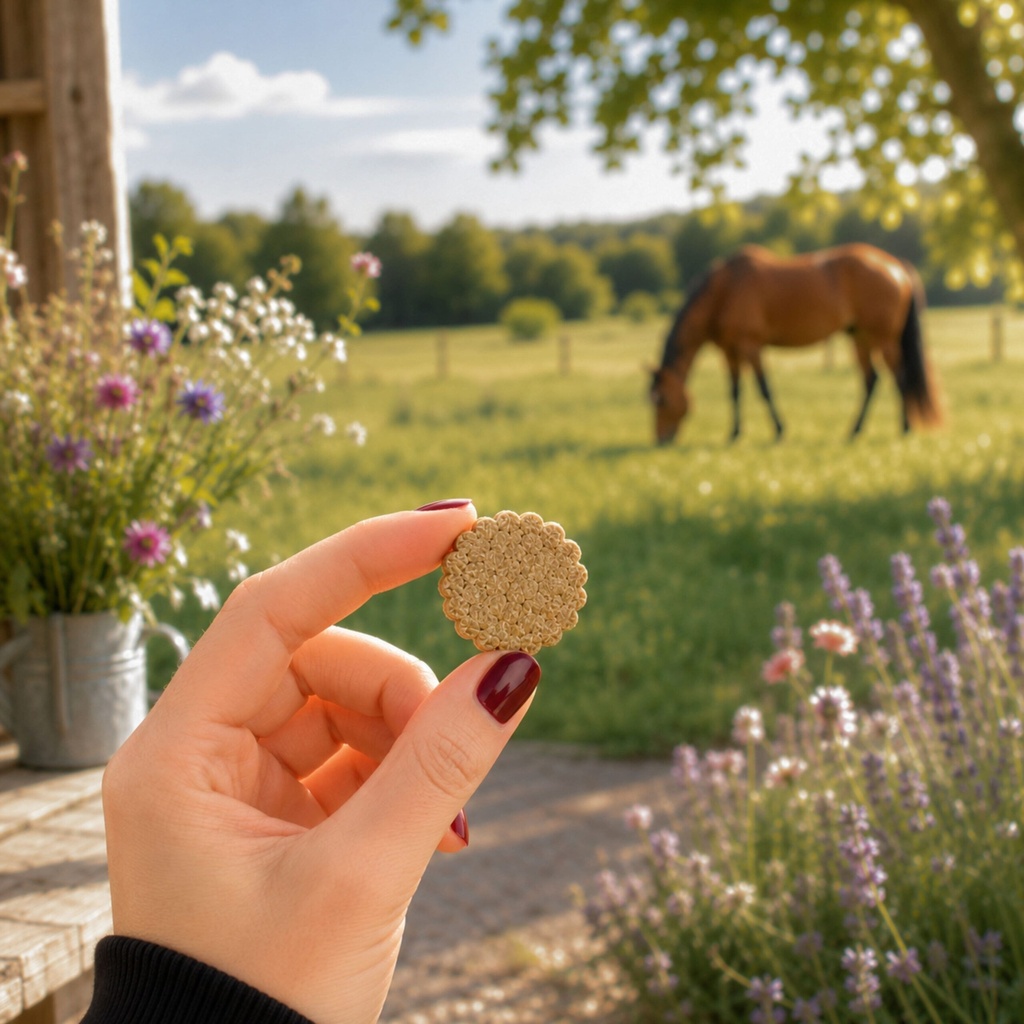 EQUIBIO-RESPIRATION, sachet de friandises bio EquiNatBio, vue du produit sous emballage