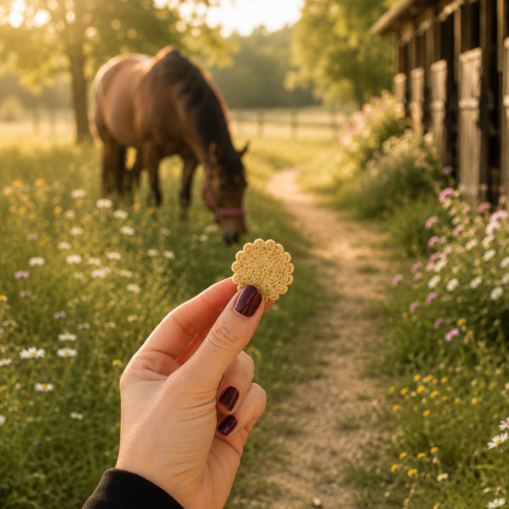 EQUIBIO-DIGESTION, sachet de friandises bio EquiNatBio, vue du produit sous emballage