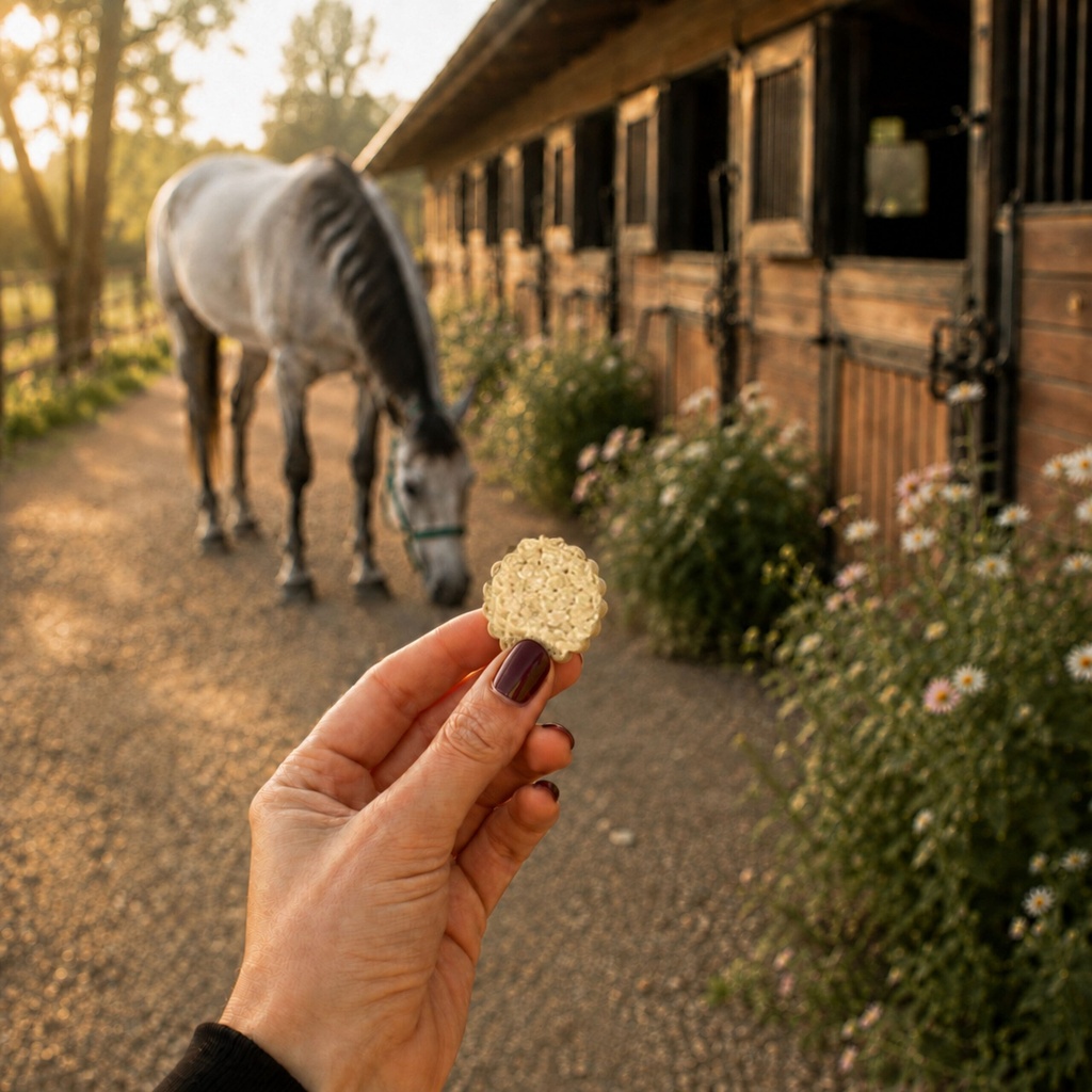 EQUIBIO-SURPOIDS, sachet de friandises bio EquiNatBio, vue du produit sous emballage