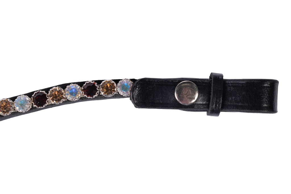 Frontal Crystals détail strass multicolores gros plan