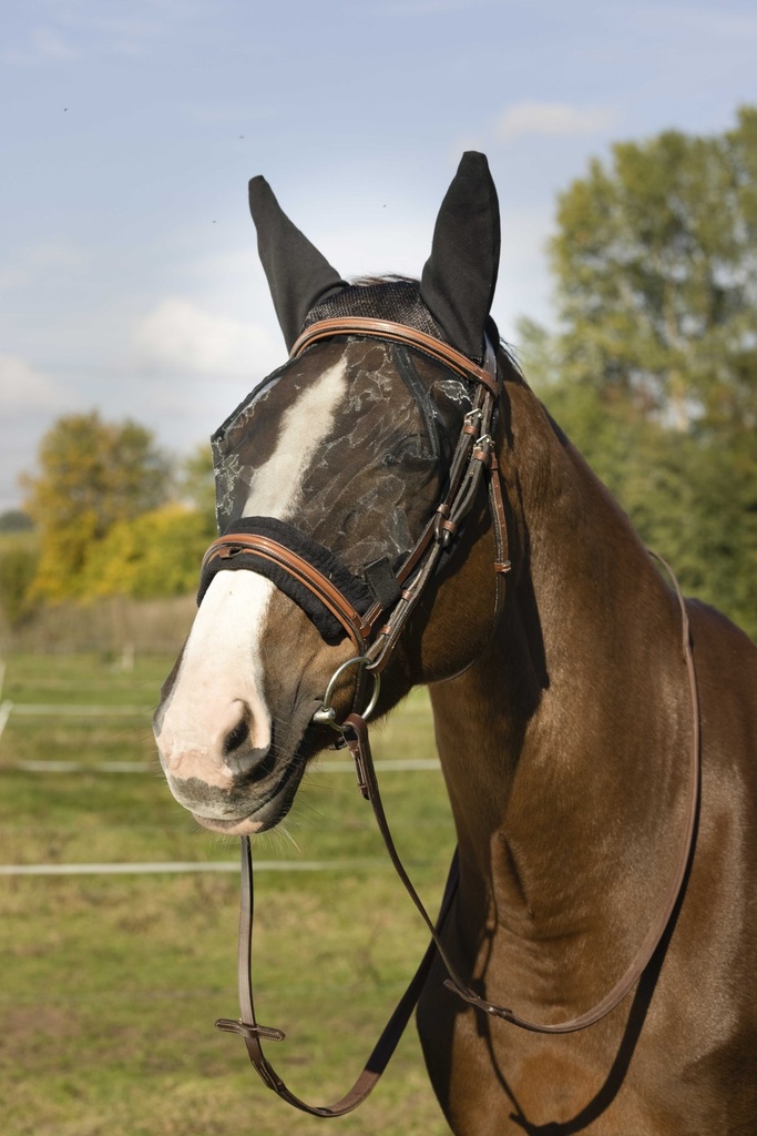 Masque anti-mouches EQUITHÈME " Training ", vue 2