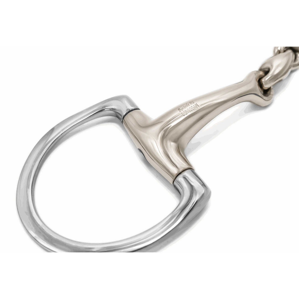 SPRENGER "Dynamic RS" double-jointed olive bit, crystal, vue 6