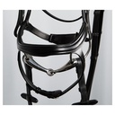 Bridon HKM Anatomic porté sur la tête du cheval