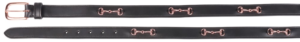 Ceinture Cuir Or Rose Bit
