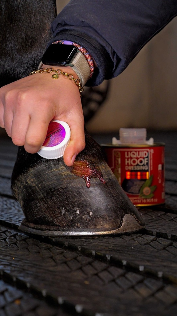 KEVIN BACON'S Huile pour sabots - Soin sabots Liquid Glitter Pink, vue 2