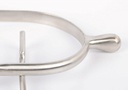 Éperons bouton inox brossé