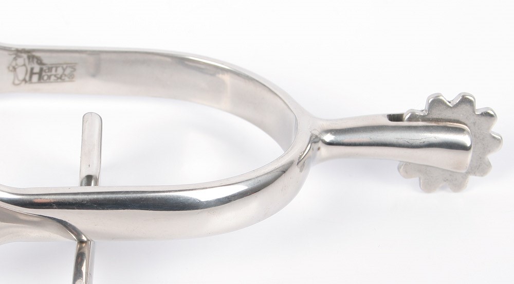 Éperons grande molette grossière inox