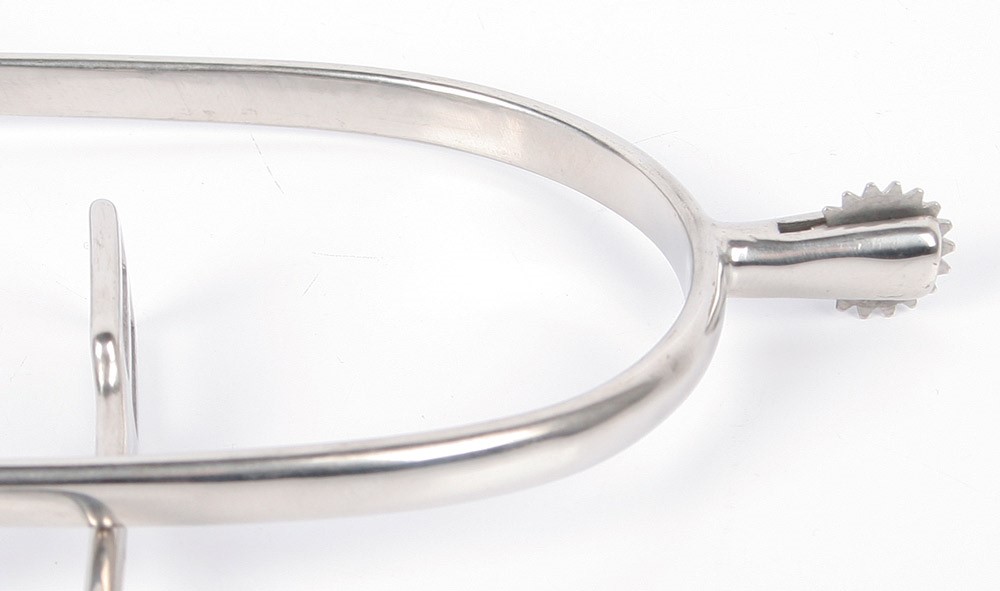 Éperons petite molette grossière inox
