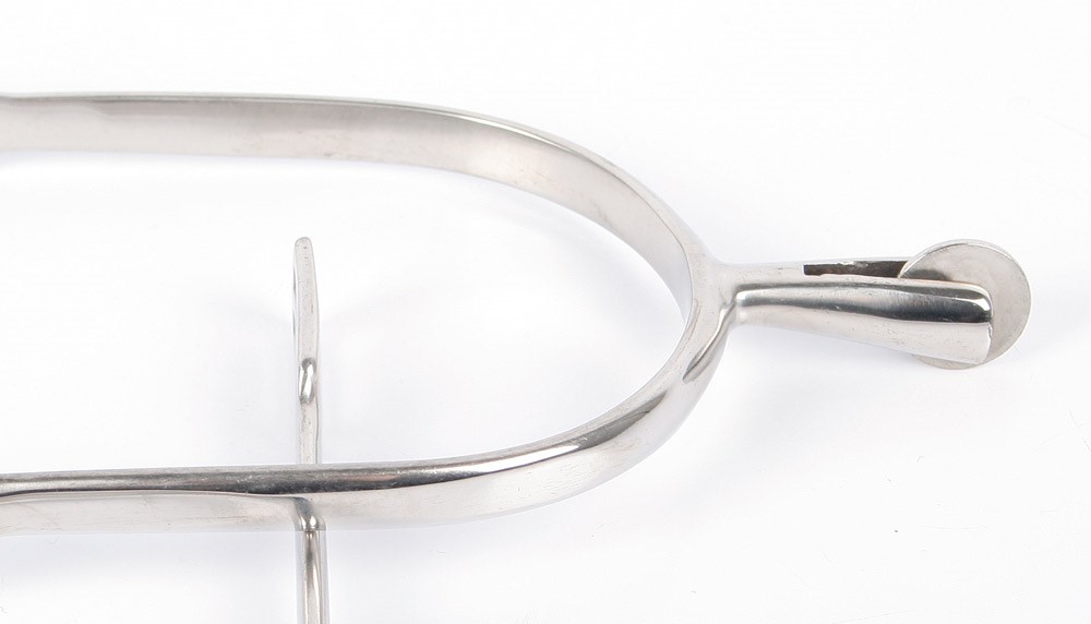 Éperons petite molette lisse inox
