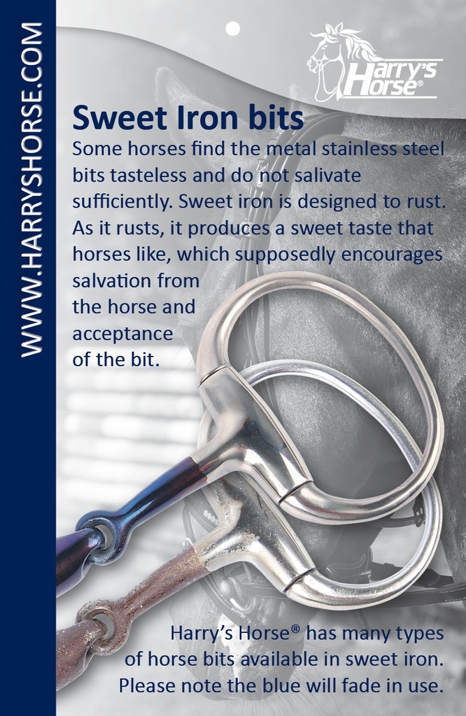 Mors olive Sweet Iron, 2xbrisure 13mm