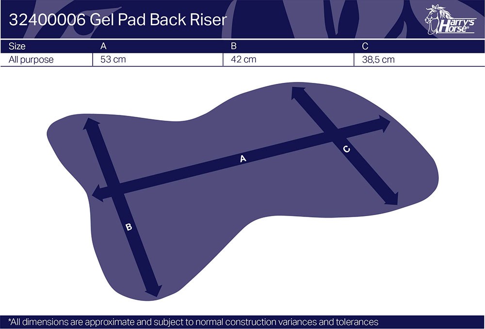 Gel pad back riser