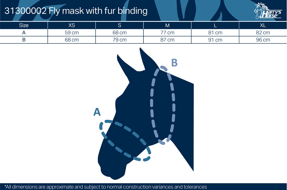 Masque anti-mouches sans oreilles noir