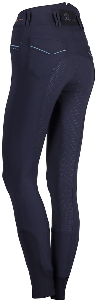 Pantalon d'équitation Denici Cavalli Indigo Full Grip - Femme