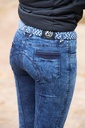 Pantalon d'équitation Denim Moss Full Grip - Femme