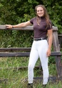 Pantalon d'équitation EQS Bordeaux Full Grip - Femme