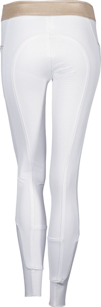 Pantalon d'équitation Equitights EQS Champagne Full Grip - Femme